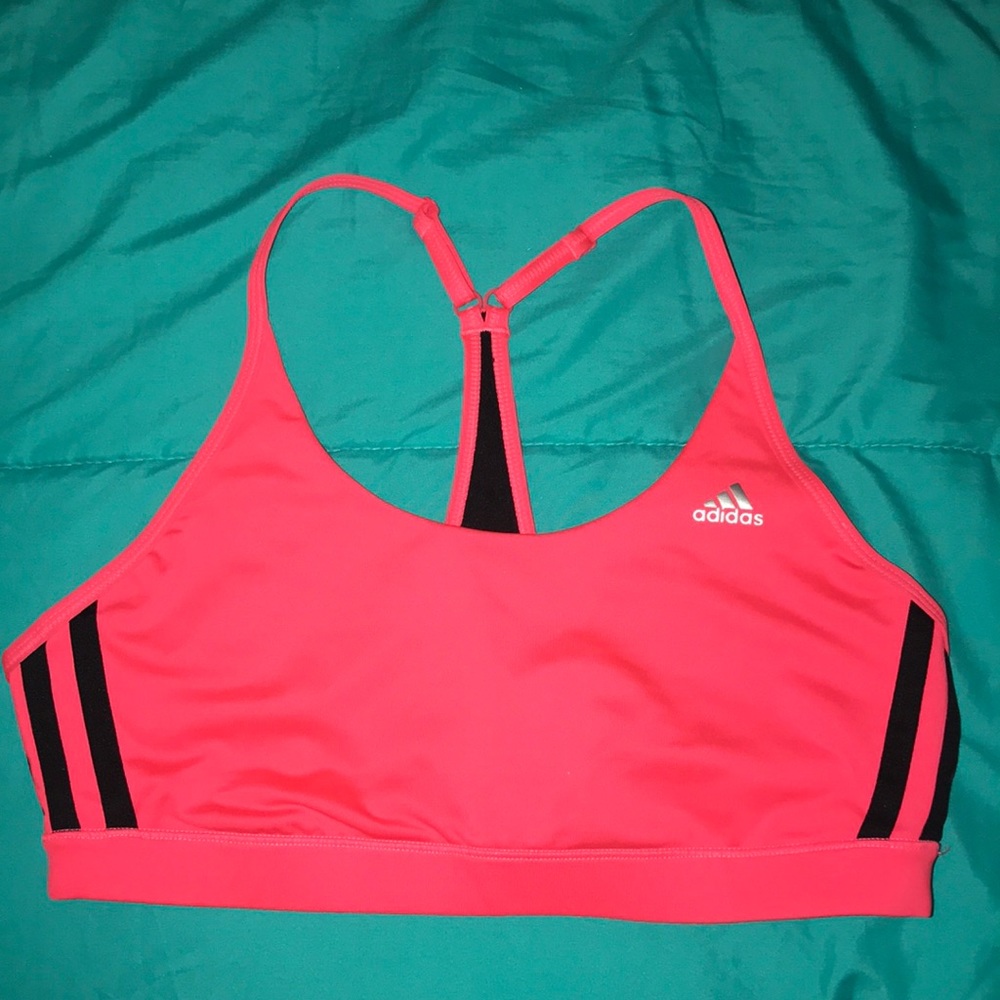 ADIDAS REVERSABLE hot pink and black sports bra M